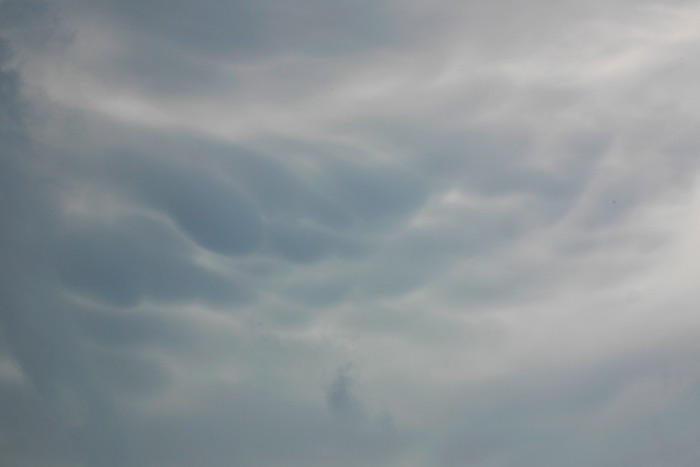 Mammatus Wolke nach Gewitter