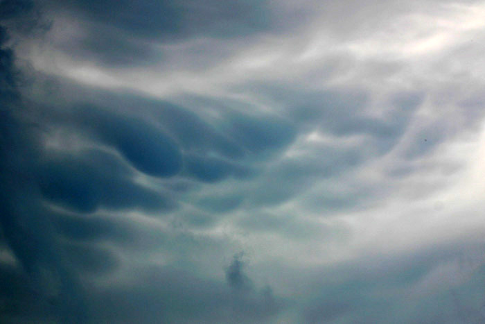 Mammatus-Wolke nach Gewitter