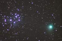 Komet Machholz Plejaden